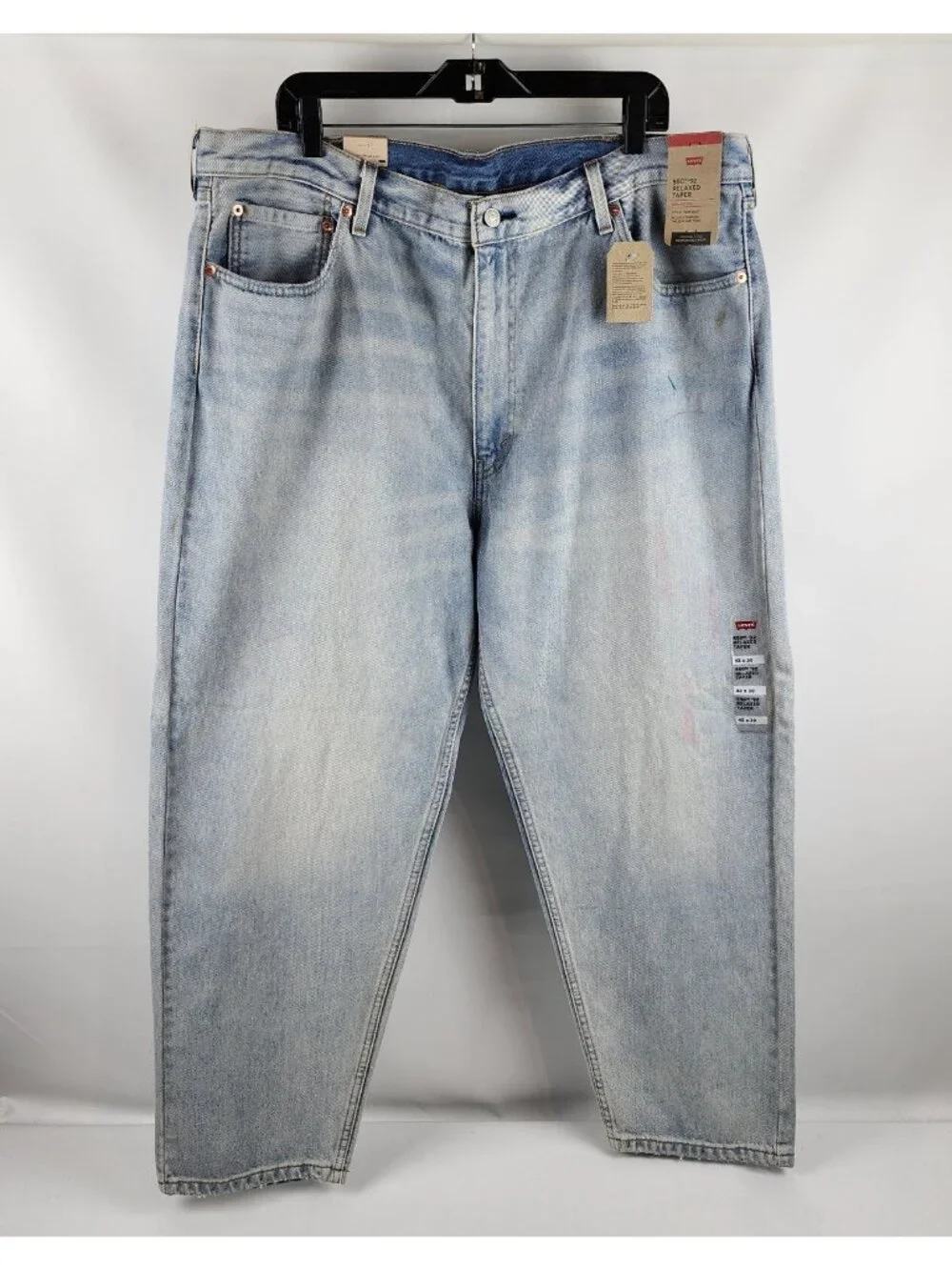 Levis 550 '92 Relaxed Taper Mens 42x30 Jeans Marker Stained Distressed New